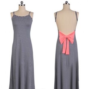 ✨Striped Backless Full Dress✨